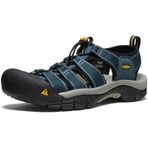 KEEN Newport H2 erkekler için su sandaleti, kapalı parmak bölgesi, Lacivert, Orta Gri, 46 EU