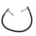 Keenso 1/4 Dik Açı Fişli 6 inç Gitar Yama Kablosu, PVC Sargı Önleyici Tasarım, Elektro Gitar Ve Bas Için Düşük Gürültü İletimi, Pedal Tahtası Efektleri Için (Düz Kafa Gümüş 30cm)