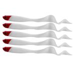 Keenso 5 Adet 13cm PVC Yapay Yumuşak Balıkçılık Yem Balık Sahte Yemli Olta takımı Bas yılanbaş Alabalık Kuyruk Ile Büyük Balık Yakalamak Için, Balıkçılık Için Harika (kırmızı kafa)