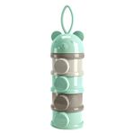 Keenso Bebek Maması Dispenseri, Seyahat Maması Kabı Için İstiflenebilir Formül Dispenseri (GREEN)