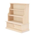 Keenso Çocuklar Dollhouse Kitaplık 1:12 Ölçekli, Yatak Odası Oyun Odası Için Ahşap Minyatür Dekorasyon, Sağlam Dollhouse Kitaplık