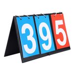 Keenso Futbol rekabeti gösterim tahtası, 2-4 dijital taşınabilir gösterge panosu, katlanır spor gösterge tahtası, futbol, masa tenisi, basketbol için (4 boyutlu)