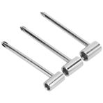 Keenso Rod AnahtarıGitar Boyun Ayarlama Aleti,Gitar Boyun Ayarı Spannerformance AksesuarlarıMetalofon Aksesuarları (Gümüş 6.35MM+7MM+8MM Üçlü Set)