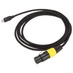 Keenso XLR - USB C Kablosu Yüksek uç çip 44.1 KHz 48 KHz, PC Telefon Tableti Için çoğu Kayıt yazılımı Ile Uyumlu örnek hızı, Siyah sarı Naylon Malzeme (#1)