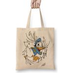 Keep Calm On Donald Duck 01 Bez Çanta Uzun Saplı - Açık Bej - 40 X 40