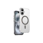 KeepHone Apple iPhone 16 Uyumlu AF Kaplamalı HD Şeffaf MagSafe Kılıf, Metalik Titanium, Aurora