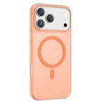 Keephone Apple iPhone 17 Pro Uyumlu Kılıf 0.8mm Ultra Ince Yumuşak Silikon Magsafe Kapak - Turuncu