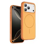 KeepHone Apple iPhone 17 Pro Uyumlu Kılıf, Pastel Turuncu, İnce, MagSafe Halkalı Kapak