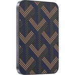 Keephone Brendy Kevlar Fiber Desenli Tasarım 5.000 Mah 20W Type-C ve 15W Slim Kablosuz Şarj Magsafe Powerbank - Siyah - Gri
