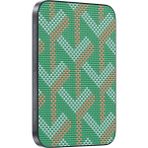 Keephone Brendy Kevlar Fiber Desenli Tasarım 5.000 Mah 20W Type-C ve 15W Slim Kablosuz Şarj Magsafe Powerbank - Yeşil