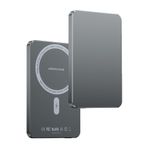 KeepHone İnce Magsafe Powerbank 5000 mAh, 20W Hızlı Şarj, iPhone 12 13 14 15 16 Pro Max ile Uyumlu, Siyah