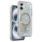 KeepHone iPhone 16 Plus Uyumlu Parıltılı Kılıf, MagSafe, Glitter, Gri
