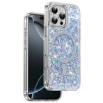 KeepHone iPhone 16 Pro Uyumlu Kılıf, Işıltılı Glitter, MagSafe, Mavi