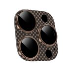 KeepHone iPhone 16 Pro ve iPhone 16 Pro Max Uyumlu Kevlar Kamera Lens Koruyucu, Temperli Cam, Çöl Titanyum