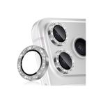 KeepHone iPhone 17 Pro ve 17 Pro Max ile Uyumlu Maria Simli Kamera Lens Koruyucu Cam, Gri