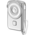 Keephone Magsafe Powerbank 10000 mAh Hızlı Şarj Ip Tarzlı Taşınabilir Manyetik Batarya Apple iPhone 12 13 14 15 16 Seri Samsung - Titanyum