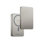KeepHone PB34 Apple Samsung Uyumlu 10.000 mAh 15W Manyetik Hızlı Şarj Magsafe Destekli Powerbank, Titanium Gri