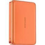 Keephone PB68 Shanks 10.000 Mah 25W Qi2 Magsafe ve Semi Solid Destekli 0,66MM Ince Powerbank - Turuncu