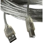 Keepro 10 Metre USB Yazıcı Kablosu 10 Metre USB Printer Kablosu - Şeffaf