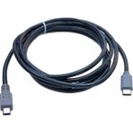 Keepro 2 Metre Type-C Den 5 Pin Mini USB Ye Şarj ve Data Kablosu - Siyah