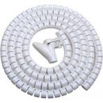 Keepro Beyaz Renk Spiral kablo toplayıcı kablo düzenleyici spiral Ø 0.28mm1,5m