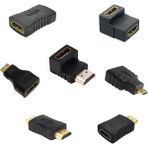 Keepro Hdmı Dönüştürücü Çevirici Dişi Erkek 7'li Set HDMI 7'li Çevirici Set