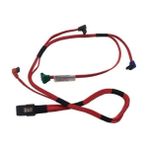 Keepro Mini Sas SFF-8087 36P To 4 x 7 Pin Sata Data Kablo 75CM - Kırmızı