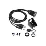 Keepro Montaj Tipi USB Aux Uzatma Kablosu Montaj Edilebilir Stereo USB Kablo 3 Metre
