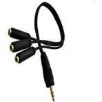 Keepro Ses Sistemi Kablosu Erkek Stereo 3 Dişi Stereo 3 Dişi Aux 1 Erkek Aux Kablo Creative Ses Sistemi Kablosu 3 Port Aux Çaoğaltıcı 3 Lü Stereo Çoğaltıcı