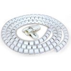 Keepro Spiral Kablo Toplayıcı Kablo Düzenleyici Ø 20 mm x 1,5 M Beyaz - 28 mm x 1,5 m