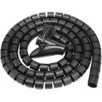 Keepro Spiral Kablo Toplayıcı Kablo Düzenleyici Ø 20MM X1,5m Siyah - Yok