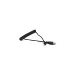 KEEPRO Spiral Mikro Usb Sağ 90 Derece Bükümlü Kablo