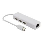 Keepro Type-C USB 3.1 To Ethernet Lan Adaptör ve 3 Port USB 2.0 Çevirici