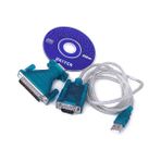 Keepro USB 2.0 to RS232 DB9 Kablo + 25 pin erkek 9 pin dişi LPT adaptör - Yeşil