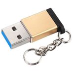 Keepro USB 3.0 Erkek to Type-C Dişi Dönüştürücü aparat - Gold