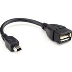 Keepro USB On-The-Go (Otg) Kablosu 020 Metre Awg 28 USB A Dişi - Mini USB B 5-Pin Erkek
