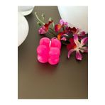 KeerS Küçük Bubble Candle Mum Kokulu Renkli Dekoratif Mum El Yapımı%100- Doğal Mum PEMBE 2 X 3