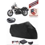 Keeway Land Cruiser 250 Branda Siyah Arka Çanta Uyumlu(Topcase) Motosiket Brandası Motor Örtüsü Çadır Su Geçirmez Motosiklet Kılıfı Motor Brandası,lastikli,taşıma Torbalı