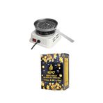 KEFO GOLD Mini Elektrikli Nargile Köz (kömür) Yakma Makinası / Ocağı + 1kg Nargile Kömürü