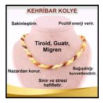 Kehribar Kolye (Fosilleşmiş Çam Reçinesi) - Balık Sırtı Özel İşçilik M397