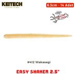 Keitech Easy Shaker 6.3cm (2.5") #412 Wakasagi Kokulu Silikon Kurt