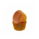 Kek Kalıbı Pet Kapsül 52X45 Mm Kağıt Cupcake Kağıdı - 100 Adet Kar Desenli Sarı
