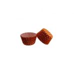 Kek Kalıbı Pet Kapsül 52x45 Mm Kağıt Cupcake Kağıdı - 100 Adet Puantiyeli Turuncu