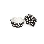 Kek Kalıbı Pet Kapsül 65*38 Mm Kağıt Cupcake Kağıdı - 100 Adet Puantiyeli Beyaz