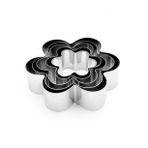 Kek Kurabiye Ve Pasta Kalıbı Metal 5 Li Set Papatya