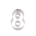 Kek Kurabiye ve Pasta Kalıbı Metal 8 Sayı Büyük Boy Rakam 8.5 CM