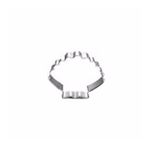 Kek Kurabiye Ve Pasta Kalıbı Metal Şekilli Deniz Kabuğu 6.5X5 CM