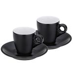 Kela 12750 2'li Set Siyah 50 ml Mattia Espresso Fincan