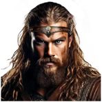 keland Viking deri alın bandı, kuzgun, kuru kafa bandı, baş takısı, kadın, erkek, orta çağ aksesuarı (kahverengi)