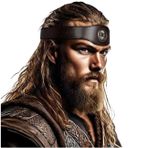 keland Viking Deri Kafa Bandı Saç Bandı Kadın Erkek Orta Çağ Aksesuarları (C-Kahverengi)